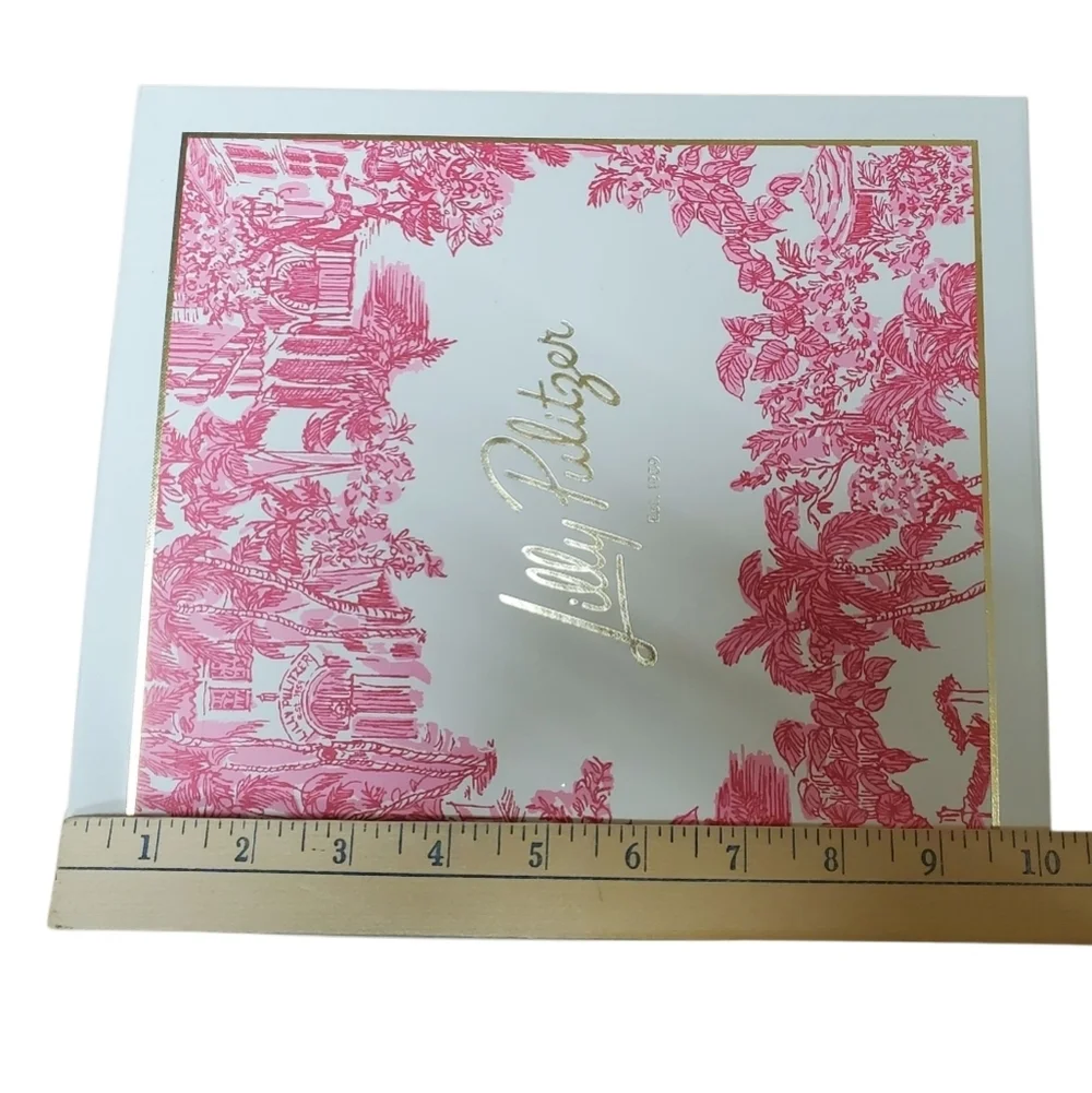 Lilly Pulitzer White Box with Pink Accents